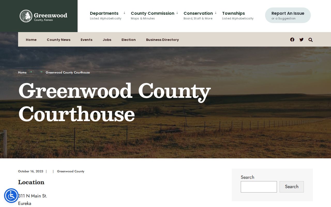 Greenwood County Courthouse court docket access location